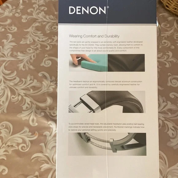 NWT Denon Over-Ear Headphone D5200, sound quality, comfort, durability! - Picture 2 of 5